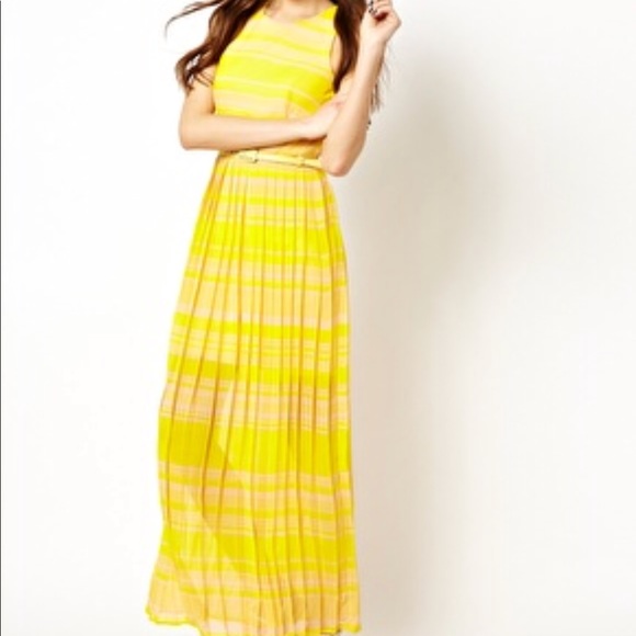French Connection London Rock Yellow Maxi 4 - Picture 2 of 7